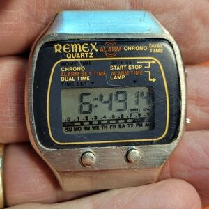 Cool Remex digital watch from the1980s .